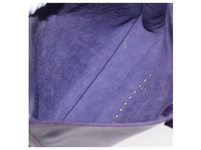 Hermès HERMES Evelyn 3 Shoulder Bag Leather Purple Silver - vista 11