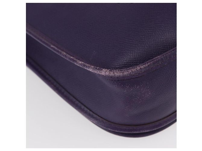 Hermès HERMES Evelyn 3 Shoulder Bag Leather Purple Silver - vista 9