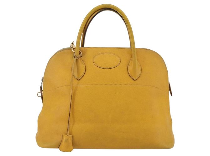 Hermès HERMES Bolide 31 Bolsa de mão em couro 2way Yellow Gold - vista 13