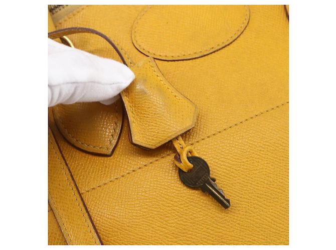 Hermès HERMES Bolide 31 Bolsa de mão em couro 2way Yellow Gold - vista 20