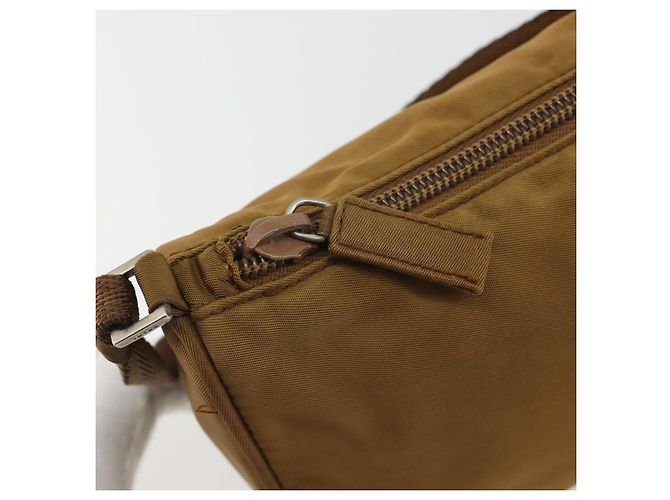 PRADA Accessory Pouch Nylon Brown Silver - vista 15
