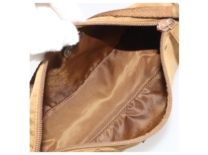 PRADA Accessory Pouch Nylon Brown Silver - vista 17