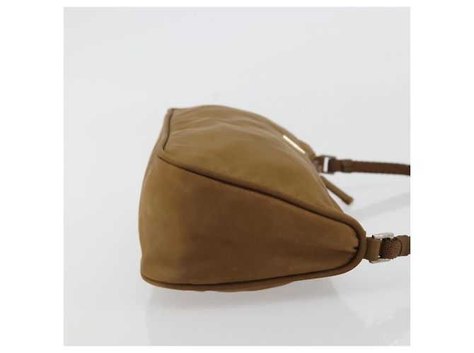 PRADA Accessory Pouch Nylon Brown Silver - vista 4