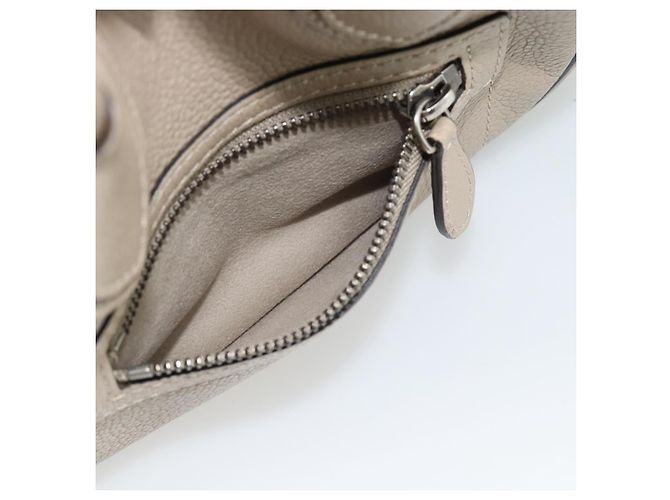 Céline CELINE Luggage Micro Shopper Hand Bag Leather Beige - vista 22
