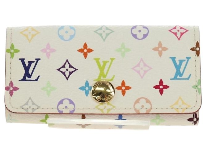 LOUIS VUITTON Monogram Multicolor Multicles 4 Key Case White M93731 - vista 13