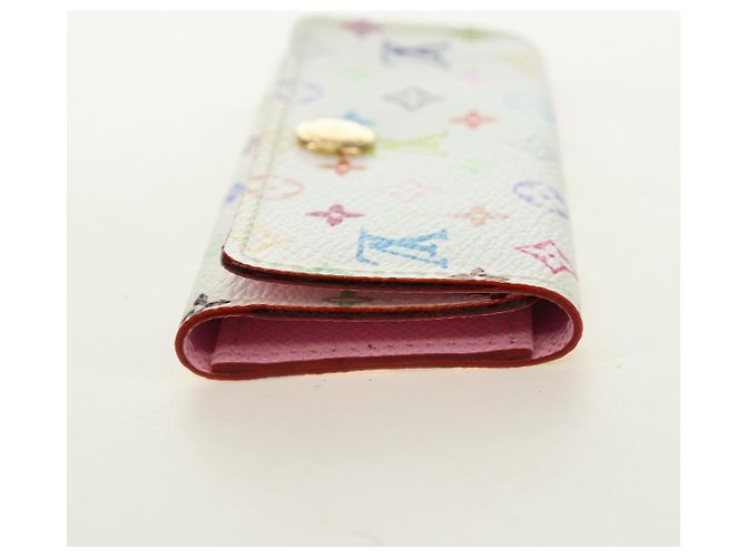 LOUIS VUITTON Monogram Multicolor Multicles 4 Key Case White M93731 - vista 4