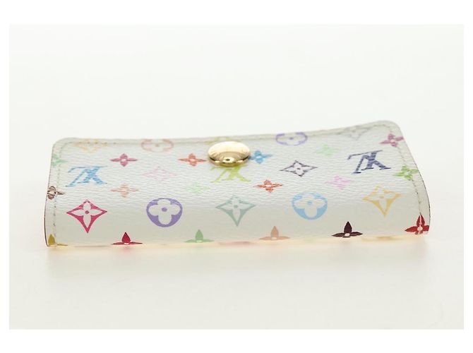 LOUIS VUITTON Monogram Multicolor Multicles 4 Key Case White M93731 - vista 5