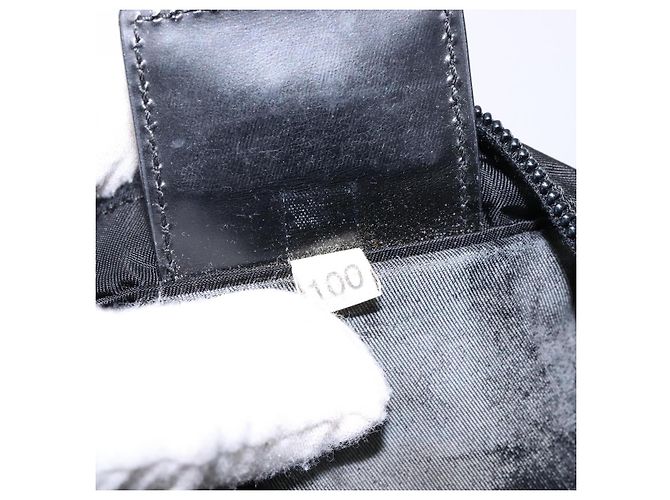 PRADA Schultertasche Nylon Black Silver - Ansicht 12