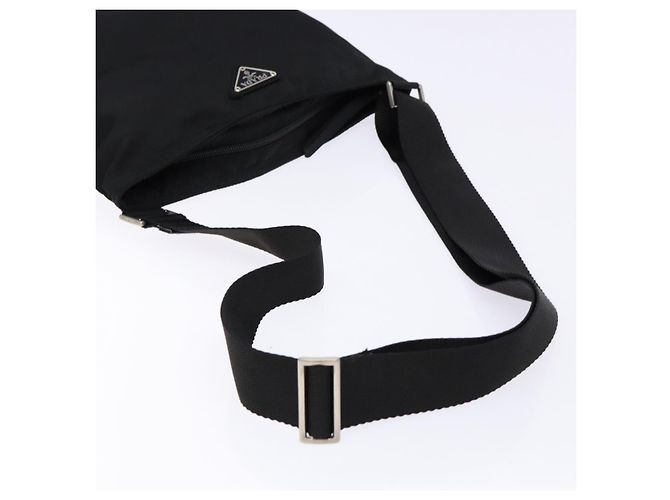 PRADA Schultertasche Nylon Black Silver - Ansicht 7