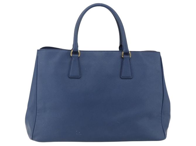 PRADA Hand Bag Safiano leather Blue Gold - vista 2