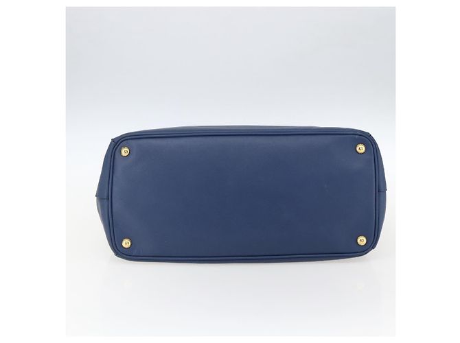 PRADA Hand Bag Safiano leather Blue Gold - vista 5