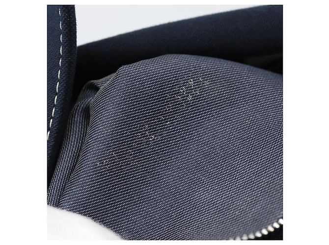 FENDI Mamma Baguette Shoulder Bag Canvas Navy Silver - vista 12