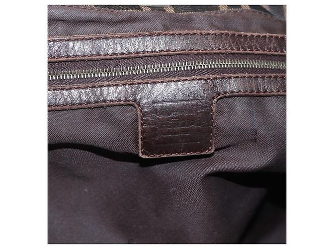 FENDI Zucca Canvas Hand Bag Black Brown - vista 10