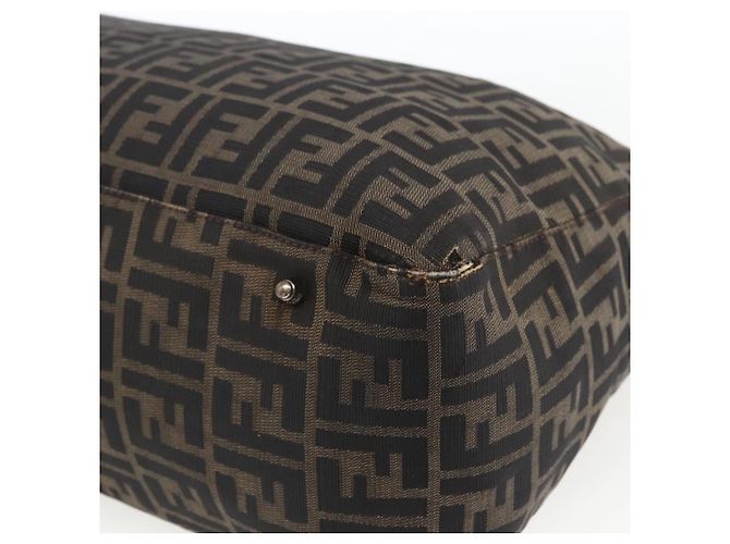 FENDI Zucca Canvas Hand Bag Black Brown - vista 9