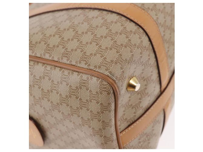 Céline CELINE Macadam Canvas Boston Bag PVC Beige Gold - vista 17