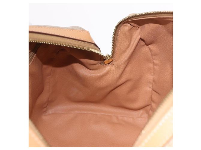 Céline CELINE Macadam Canvas Boston Bag PVC Beige Gold - vista 20