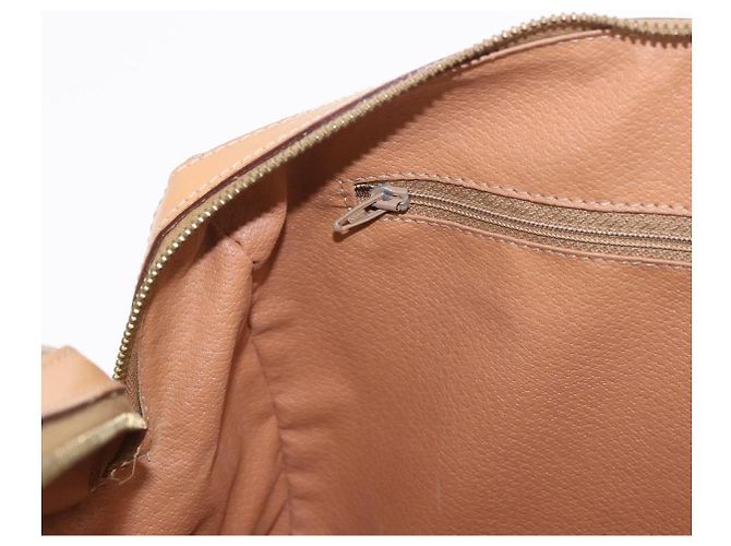 Céline CELINE Macadam Canvas Boston Bag PVC Beige Gold - vista 22
