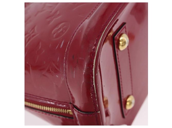 LOUIS VUITTON Monogram Vernis Alma PM Bolsa de Mão Rose Andian M91770 - vista 10
