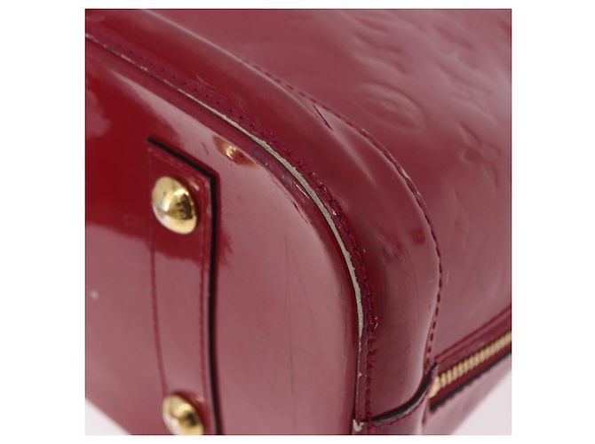 LOUIS VUITTON Monogram Vernis Alma PM Bolsa de Mão Rose Andian M91770 - vista 11