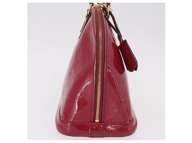 LOUIS VUITTON Monogram Vernis Alma PM Bolsa de Mão Rose Andian M91770 - vista 14