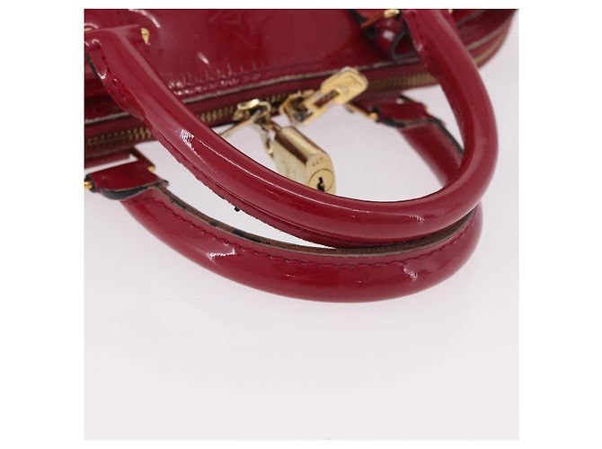 LOUIS VUITTON Monogram Vernis Alma PM Bolsa de Mão Rose Andian M91770 - vista 17