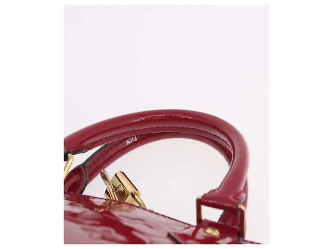 LOUIS VUITTON Monogram Vernis Alma PM Bolsa de Mão Rose Andian M91770 - vista 18