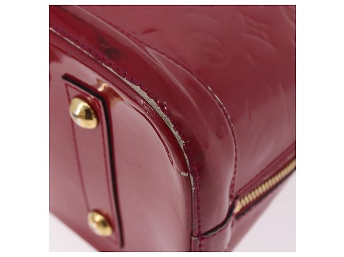 LOUIS VUITTON Monogram Vernis Alma PM Bolsa de Mão Rose Andian M91770 - vista 22