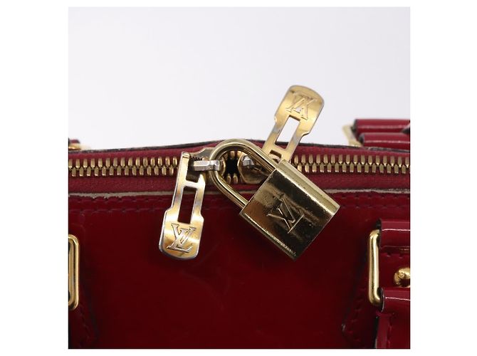 LOUIS VUITTON Monogram Vernis Alma PM Bolsa de Mão Rose Andian M91770 - vista 23