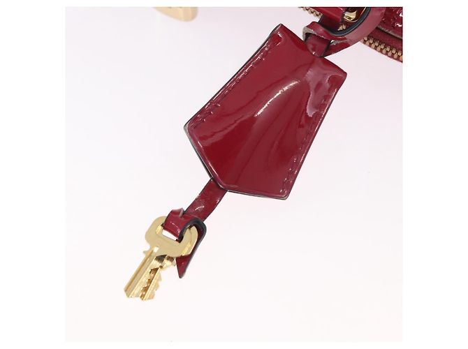 LOUIS VUITTON Monogram Vernis Alma PM Bolsa de Mão Rose Andian M91770 - vista 24