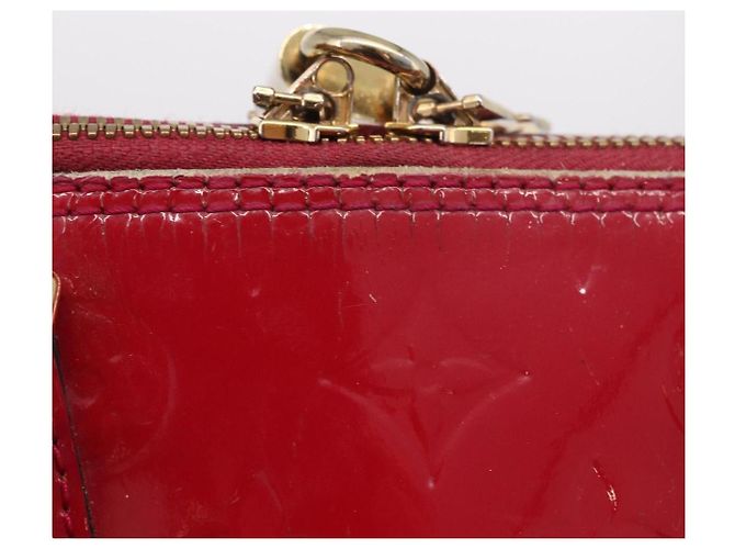 LOUIS VUITTON Monogram Vernis Alma PM Bolsa de Mão Rose Andian M91770 - vista 25