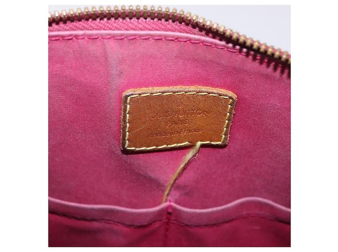 LOUIS VUITTON Monogram Vernis Alma PM Bolsa de Mão Rose Andian M91770 - vista 26