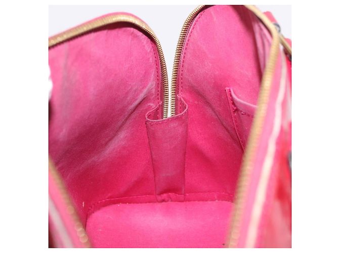 LOUIS VUITTON Monogram Vernis Alma PM Bolsa de Mão Rose Andian M91770 - vista 29