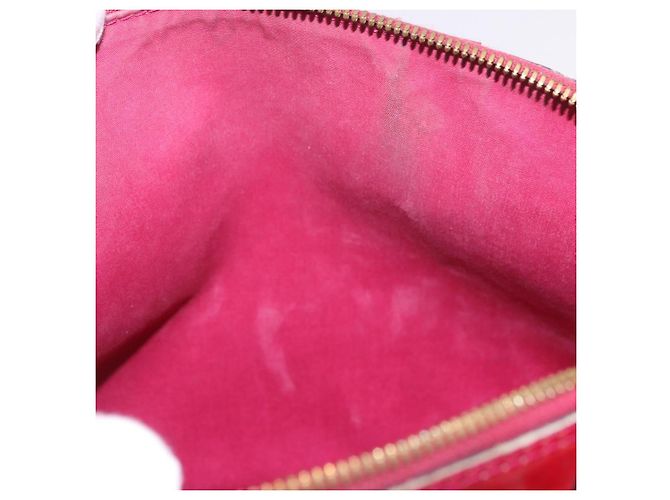 LOUIS VUITTON Monogram Vernis Alma PM Bolsa de Mão Rose Andian M91770 - vista 30
