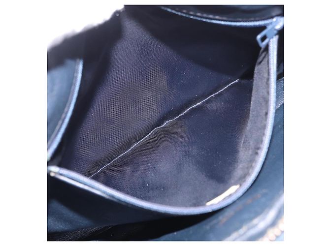 CHANEL Matelasse Chain Shoulder Bag Lamb Skin Navy Gold CC - vista 12