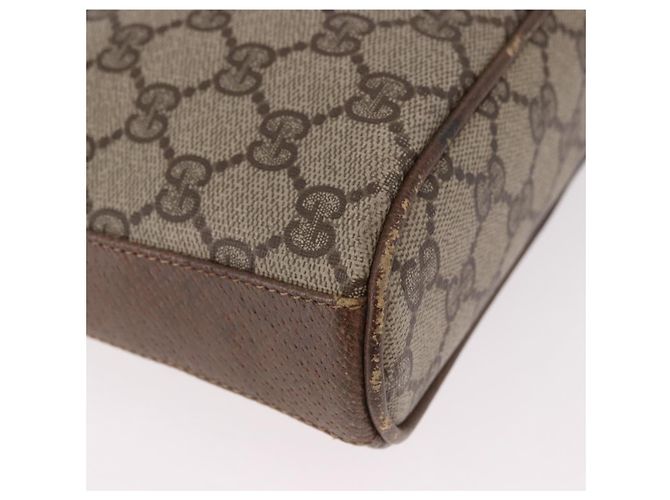 GUCCI GG Supreme Web Sherry Line Shoulder Bag PVC Beige Gold - vista 10