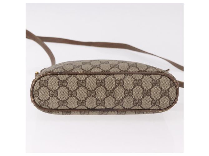 GUCCI GG Supreme Web Sherry Line Shoulder Bag PVC Beige Gold - vista 9