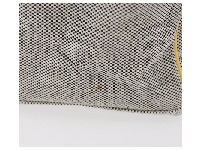 CHANEL Choco Bar Chain Shoulder Bag Canvas Gray Silver CC - vista 5