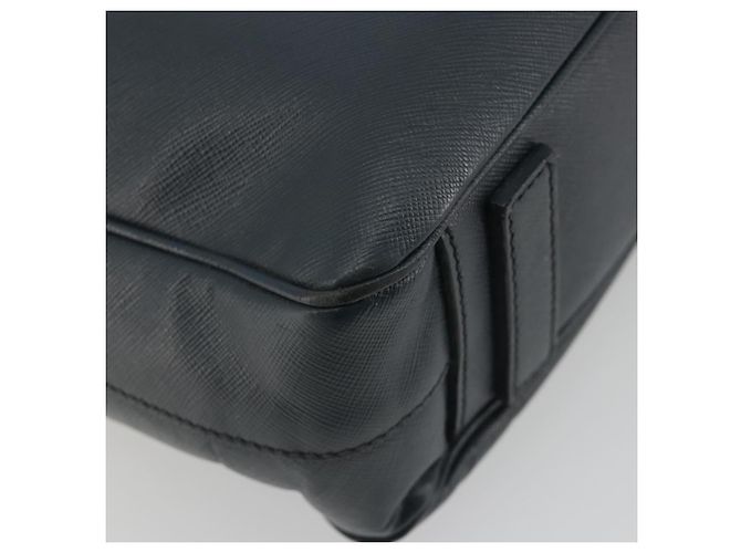 PRADA Business Bag Saffiano leather Navy Silver - vista 11