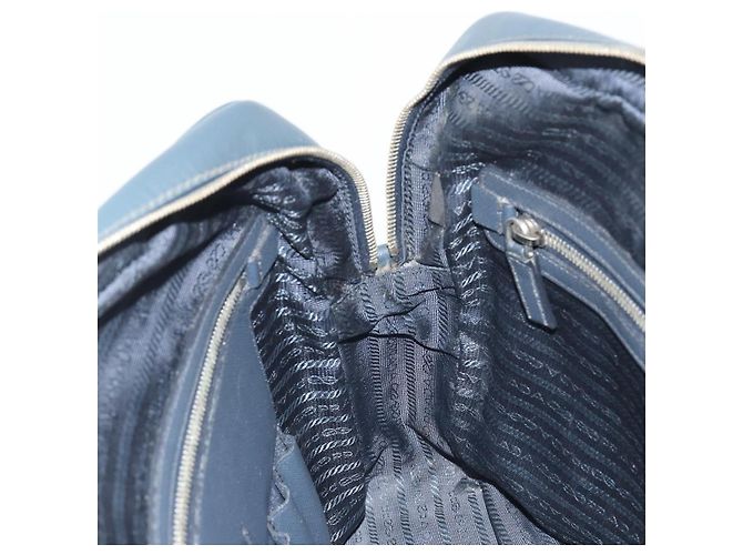 PRADA Business Bag Saffiano leather Navy Silver - vista 19