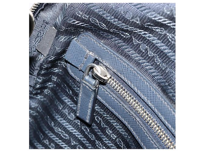 PRADA Business Bag Saffiano leather Navy Silver - vista 20