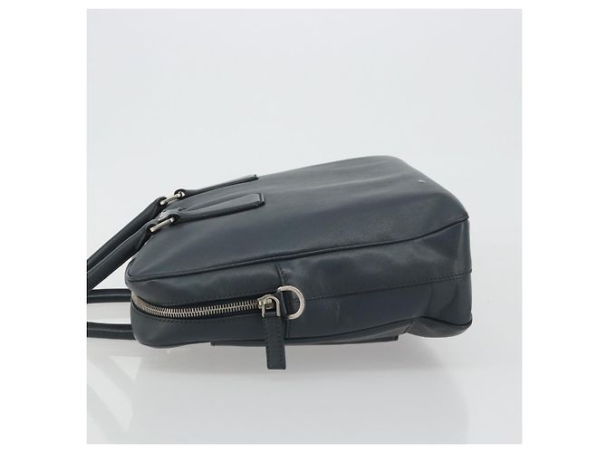 PRADA Business Bag Saffiano leather Navy Silver - vista 5