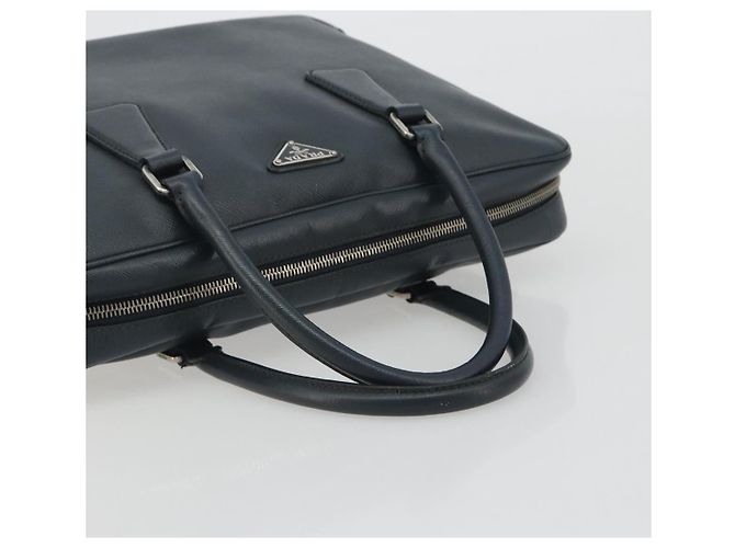 PRADA Business Bag Saffiano leather Navy Silver - vista 7