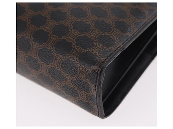 Céline CELINE Macadam Hand Bag PVC Leather Black Gold - vista 13