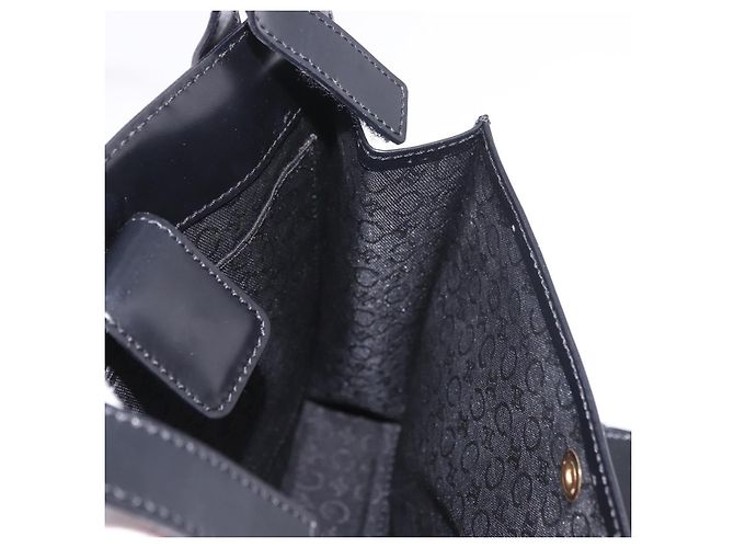 Céline CELINE Macadam Hand Bag PVC Leather Black Gold - vista 19