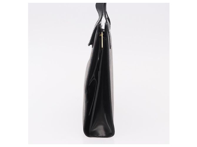 Céline CELINE Macadam Hand Bag PVC Leather Black Gold - vista 4