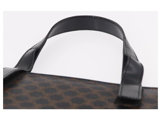 Céline CELINE Macadam Hand Bag PVC Leather Black Gold - vista 8