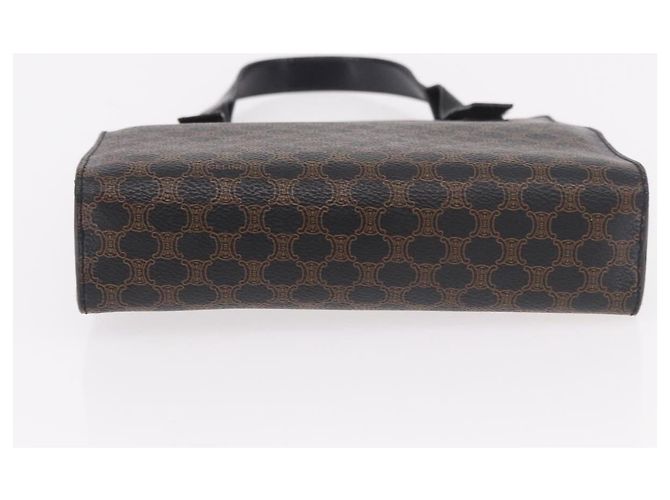 Céline CELINE Macadam Hand Bag PVC Leather Black Gold - vista 9