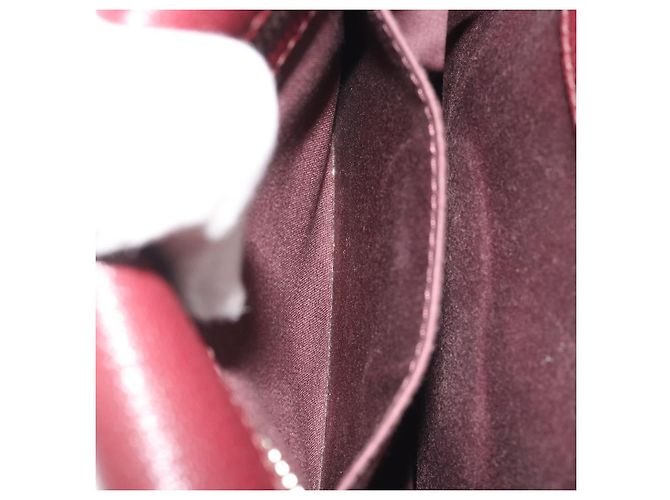 Miu Miu Shoulder Bag Leather Bordeaux Silver - vista 23