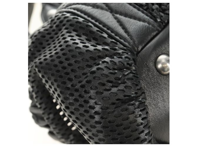 Miu Miu Hand Bag Leather 2way Black Silver - vista 12