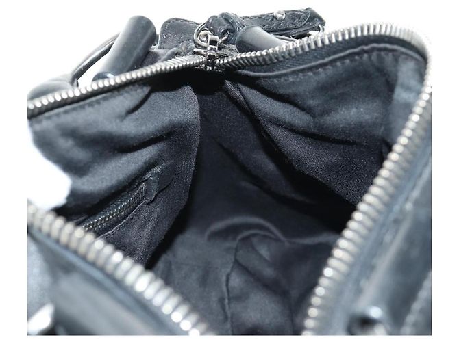 Miu Miu Hand Bag Leather 2way Black Silver - vista 22